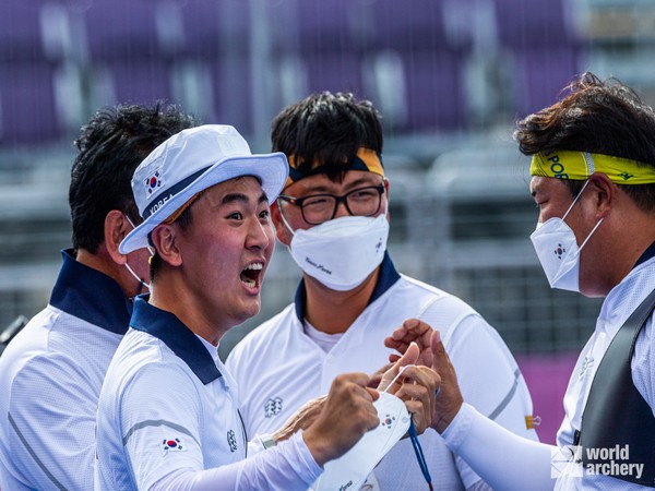South Korea archery team (Photo/ World Archery Twitter)