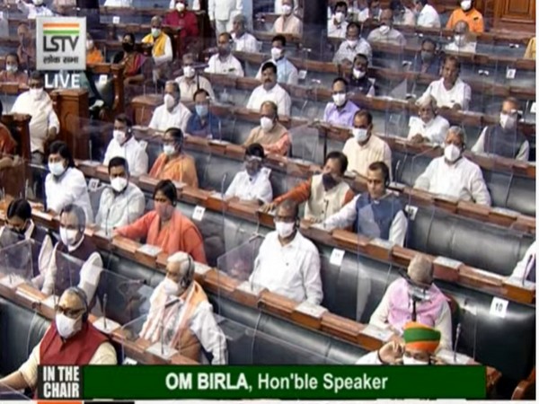 Visuals from Lok Sabha (Photo/ANI)