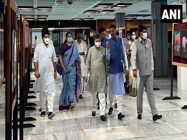 Parliamentary panel heading for the meeting (Photo/ANI)