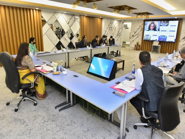 MoS Lekhi presents India's perspective in G20 Cultural Ministers' Meeting [Image Credits: @M_Lekhi]