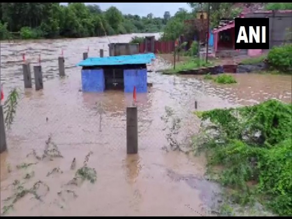 Flood affected area of the Karauli district
