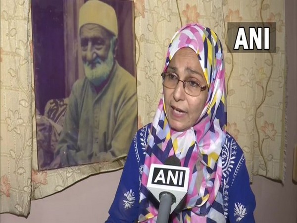 All India Pakhtoon Jirga-e-Hind president Yasmin Nigar Khan speaking to ANI on Tuesday