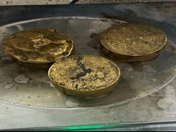 A photo of the seized gold. 