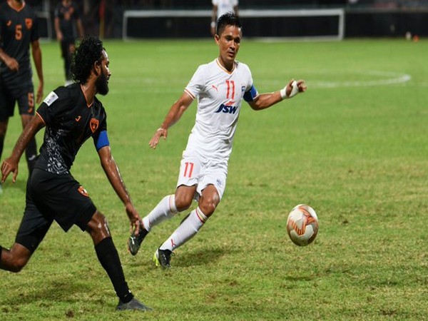 Sunil Chhetri in action (Photo/ Bengaluru FC Twitter)