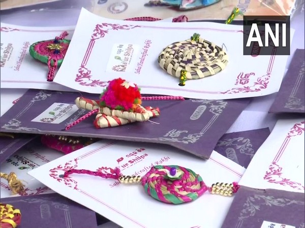 Eco-friendly rakhis made by Odisha women SHGs (Photo/ANI)