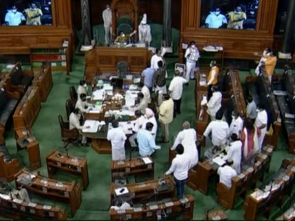 Visuals from Lok Sabha (Photo/LSTV)