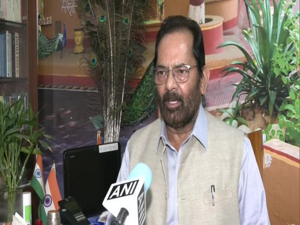 Union Minority Affiars Minister Mukhtar Abbas Naqvi. [File Photo/ANI]