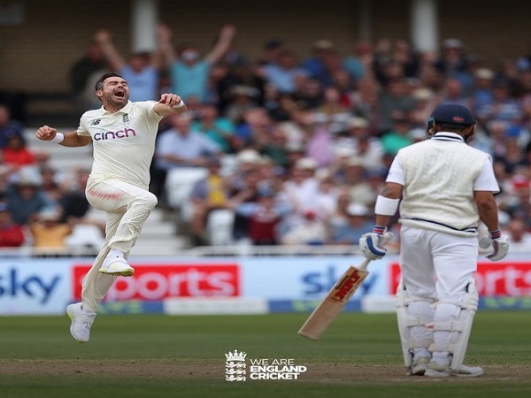 England fast bowler James Anderson (Image: England Cricket)