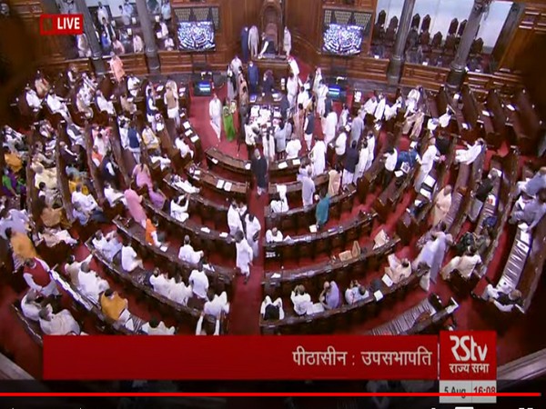 Visuals from Rajya Sabha (Source/RSTV)