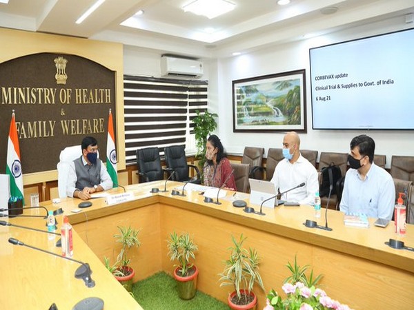 Union Health Minister Mansukh Mandaviya meets MD of Biological E