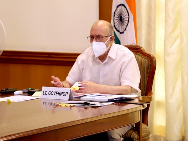 Lieutenant Governor of Delhi Anil Baijal in a meeting on Friday. (Photo/Twitter)