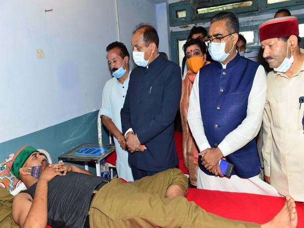 Chief Minister of Himachal Pradesh Jairam Thakur visited the Community Health Centre in Bhaba Nagar of Kinnaur