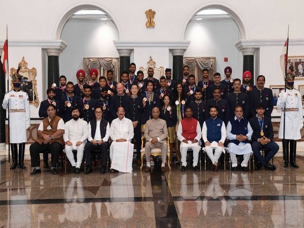 President Ram Nath Kovind during the High Tea event. (Photo: Twitter / President of India)