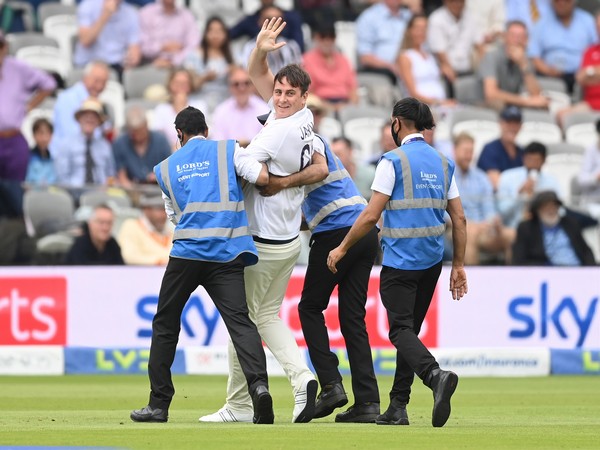 Pitch Invader in second Test (Photo: Twitter/Wisden)