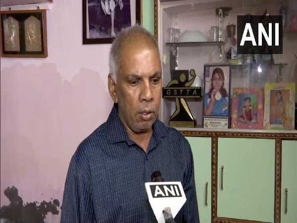 Hasmukhbhai Patel, table tennis player Bhavina Patel's father speaking to ANI