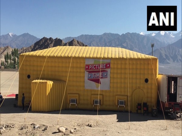 First mobile theatre in Leh, Ladakh. (Photo/ANI)