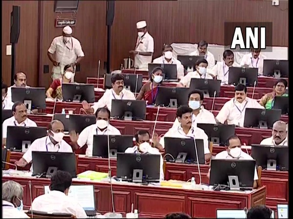 The Tamil Nadu Assembly on Saturday adopted a resolution urging Centre to withdraw the three new Agri laws. [Photo/ANI]