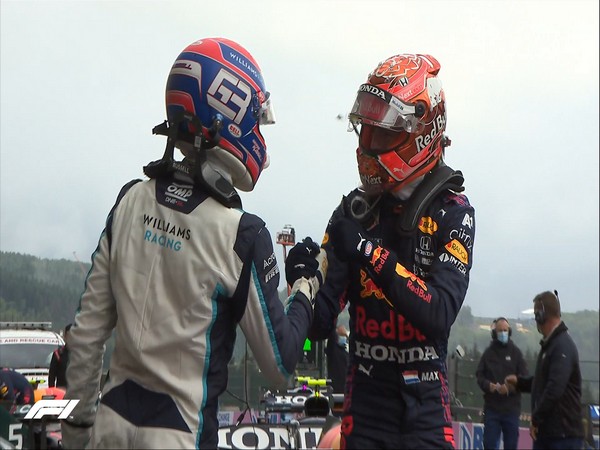 Max Verstappen and George Russell (Photo: Twitter/F1)