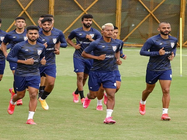 Indian football team during their training in Kolkata (Image: AIFF)