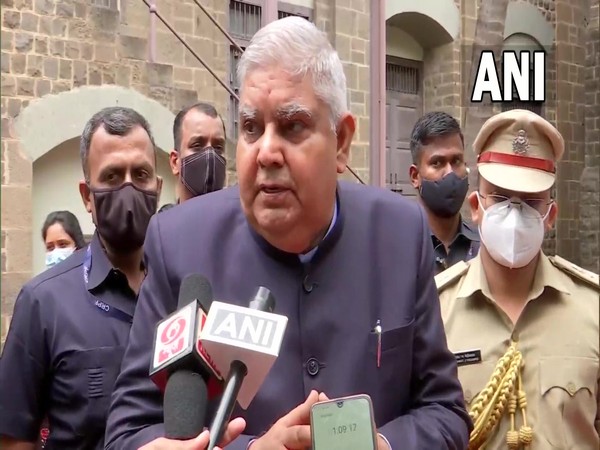 West Bengal Governor Jagdeep Dhankhar speaking to media (Photo/ANI)