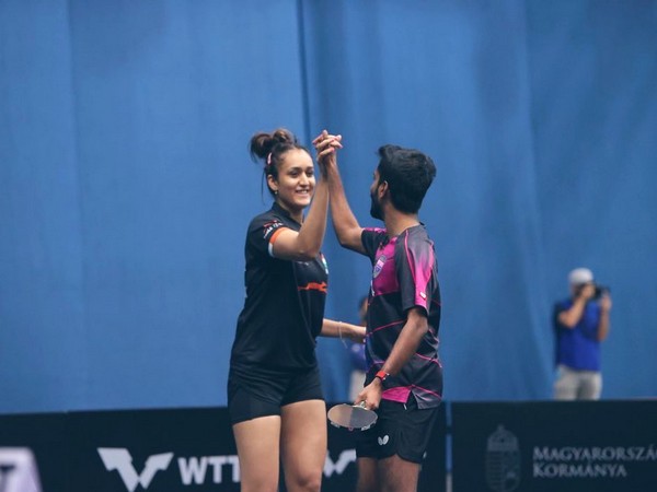  Manika Batra and Sathiyan Gnanasekaran (Photo: Twitter/SAI Media)