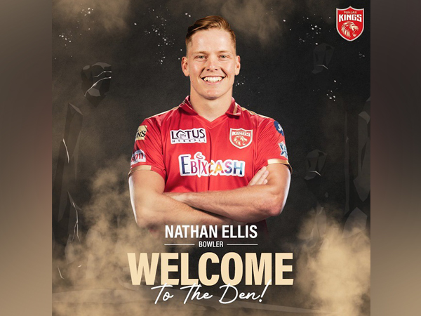 Australia pacer Nathan Ellis (Image: Punjab Kings' Twitter)