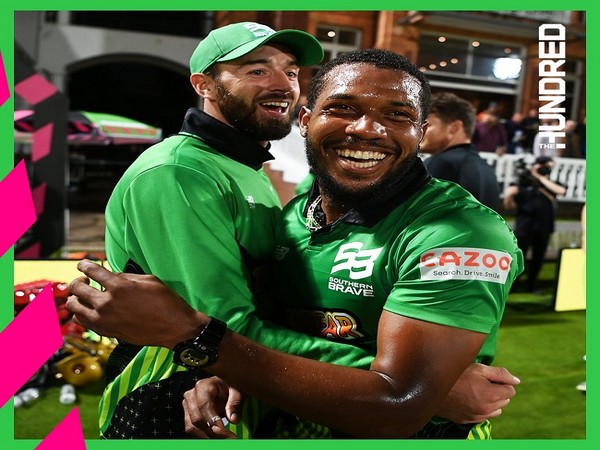 James Vince and Chris Jordan of Southern Brave (Image: The Hundred)