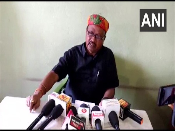 JD-U MLA Gopal Mandal speaking to reporters in Patna on Saturday. [Photo/ANI]