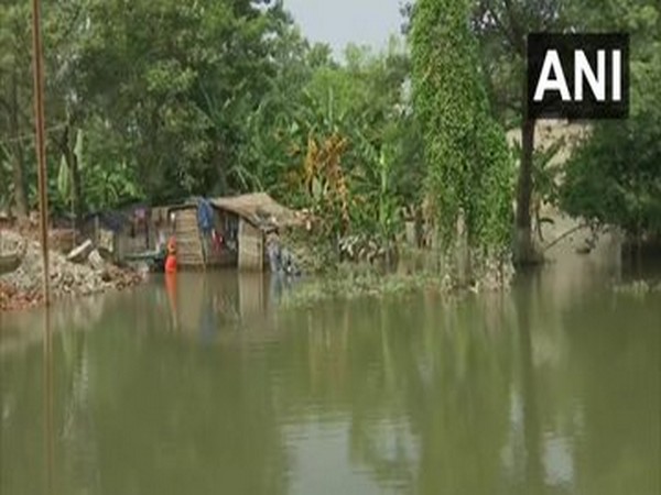 A visual from Bihar's flood-hit Hajipur on Saturday. [Photo/ANI]