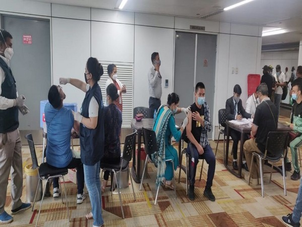 Visual of the ongoing vaccination drive (Photo/Twitter)