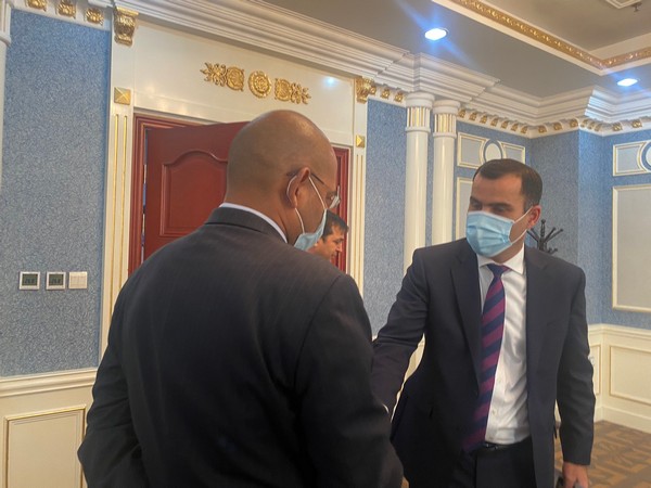 Indian envoy meets Tajik Deputy Foreign Minister to discuss bilateral cooperation [Twitter @IndEmbDushanbe]