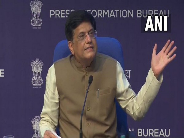 Union Minister Piyush Goyal during a cabinet briefing in New Delhi on Wednesday. [Photo/ANI]