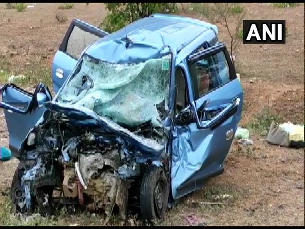 Visuals from the spot of the accident. Photo/ANI