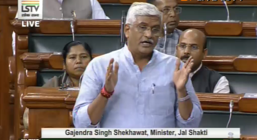 Jal Shakti Minister Gajendra Singh Shekhawat (Source: LS TV)