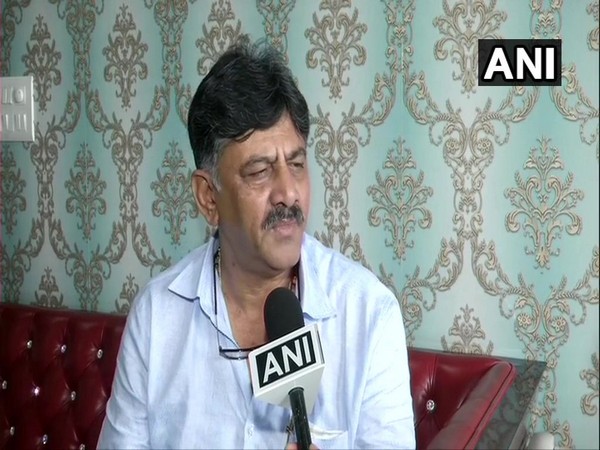 Congress leader D K Shivakumar speaking to ANI in New Delhi on Sunday. Photo/ANI