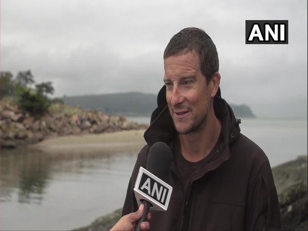 Bear Grylls speaking to ANI in Wales 