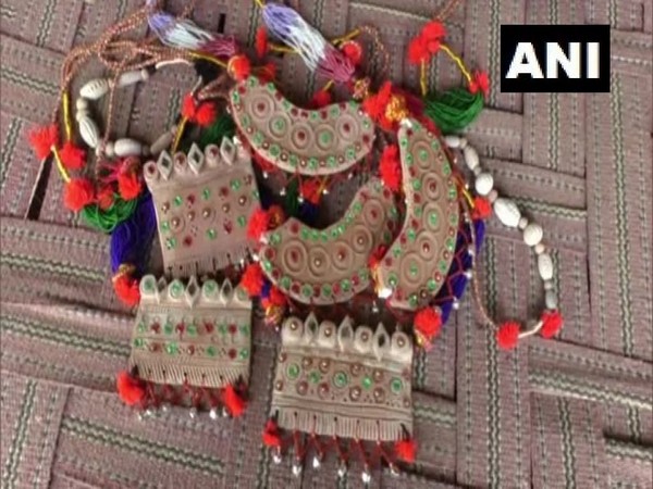 Jewellery made from clay in the Vishala village of Barmer in Rajasthan. Photo/ANI