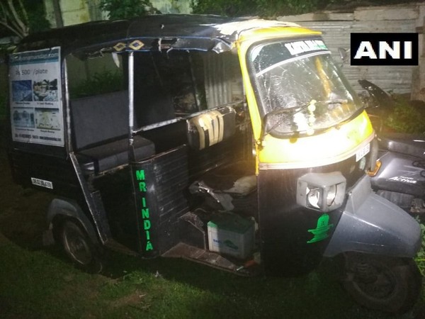 Auto driver was injured in the explosion on Sunday. 