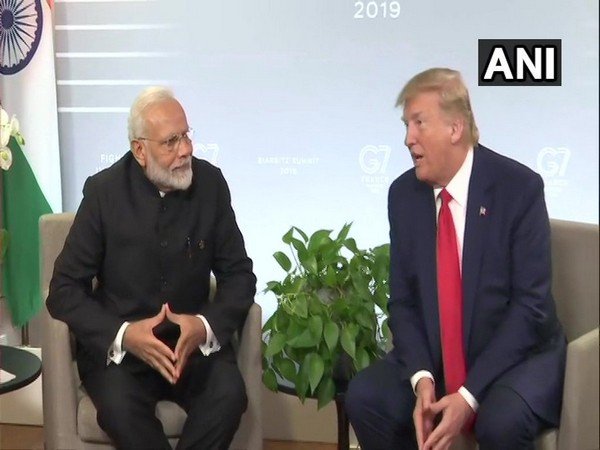 Prime Minister Narendra Modi holds bilateral meeting with US President Donald Trump on the sidelines of the G7 Summit in Biarritz.