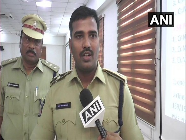 Vijayawada Deputy Commissioner of Police (DCP) speaking to ANI on Friday. Photo/ANI