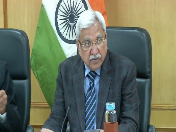Sunil Arora addressing a press conference in New Delhi on Monday. Photo/ANI