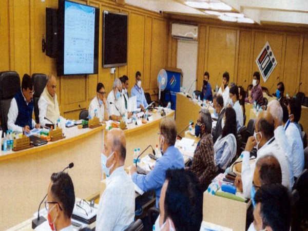 ECI holds a review meeting with CEOs of five states.