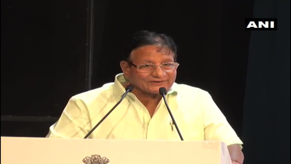 Rajasthan Home Minister Shanti Dhariwal speaking at an event in Jaipur. 