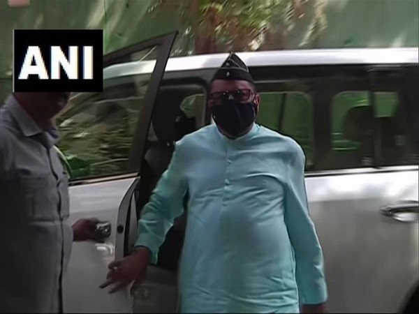 Essel Group chairman Subhash Chandra at the ED office in Mumbai on Saturday. Photo/ANI