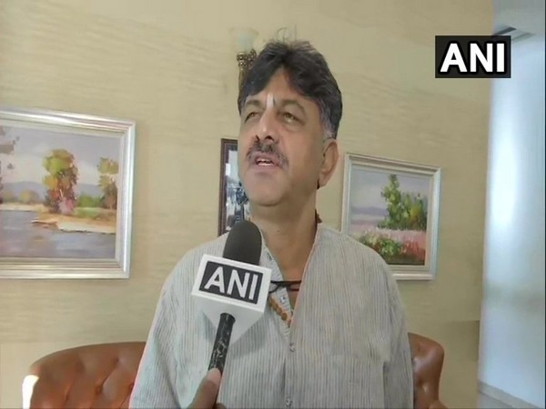 Congress leader DK Shivakumar speaking to ANI in Bengaluru on Friday. (Photo/ANI)