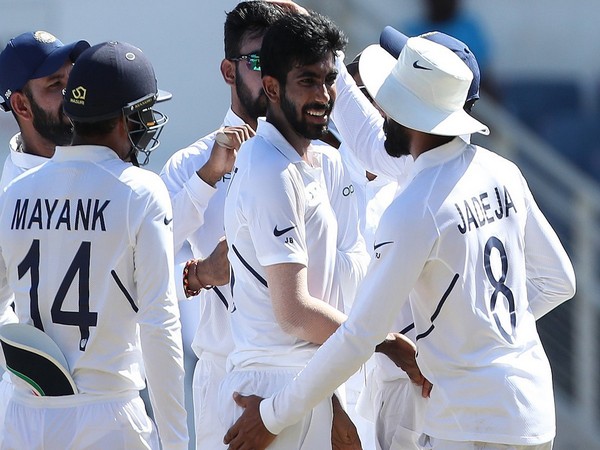 Jasprit Bumrah celebrates after taking a hat-trick against West Indies (Photo/BCCI Twitter)