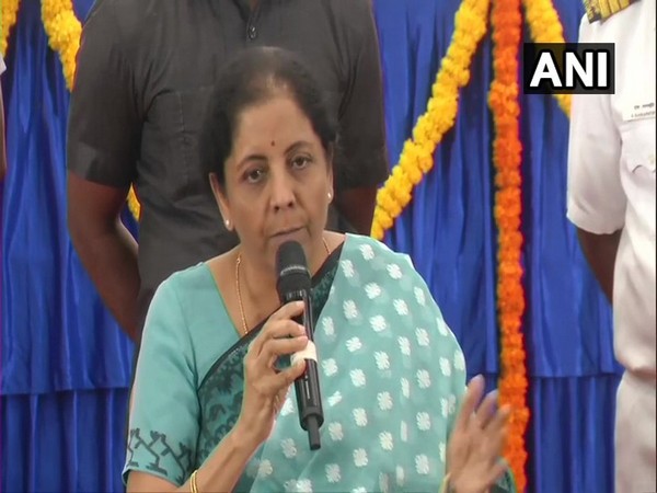 Union Finance Minister Nirmala Sitharaman addressing a press conference in Chennai on Sunday.