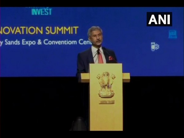 External Affairs Minister S Jaishankar at the inaugural session of ‘Start-Up and Innovation Exhibition’ in Singapore on Monday
