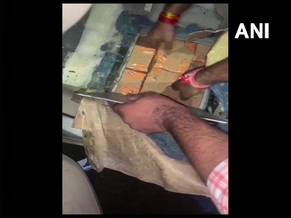 Cash worth Rs 4.10 crore seized from a vehicle on Sehore road. Photo/ANI