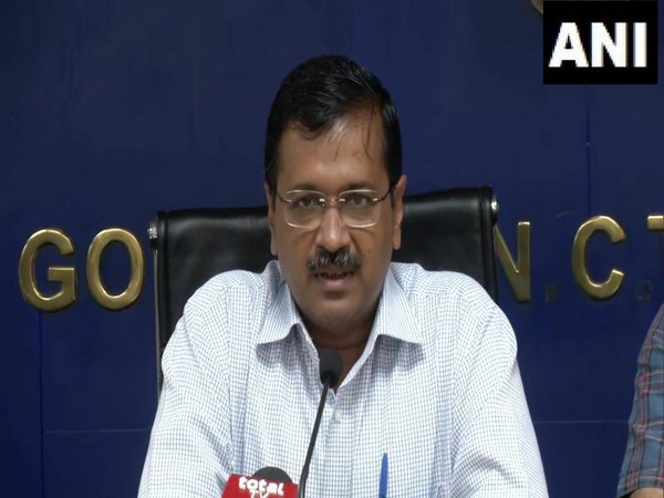 Delhi Chief Minister Arvind Kejriwal addressing a press conference on Friday. Photo/ANI
